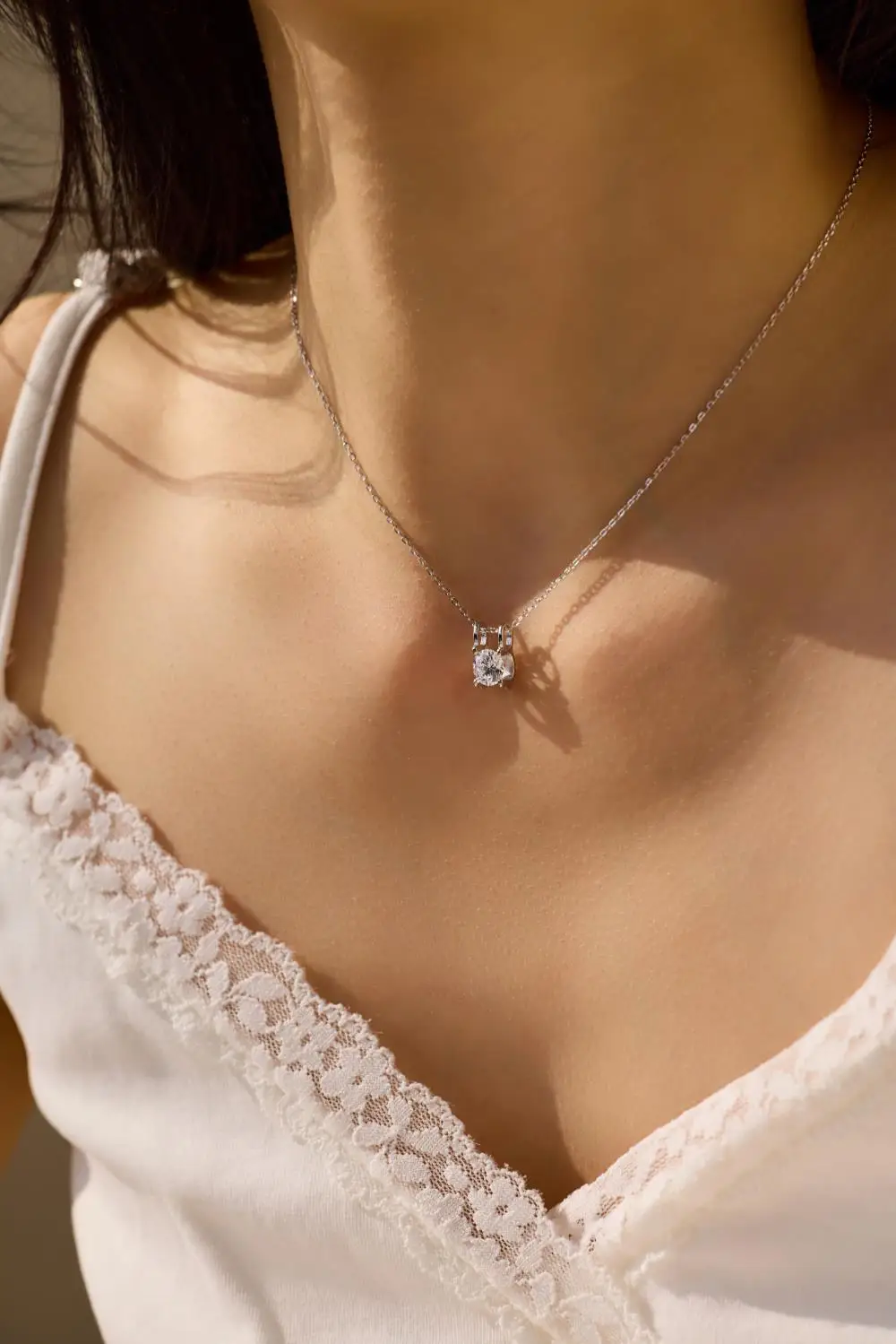KAKODIY oval luxury 925 sterling silver wedding jewelry pendant necklace detail 4