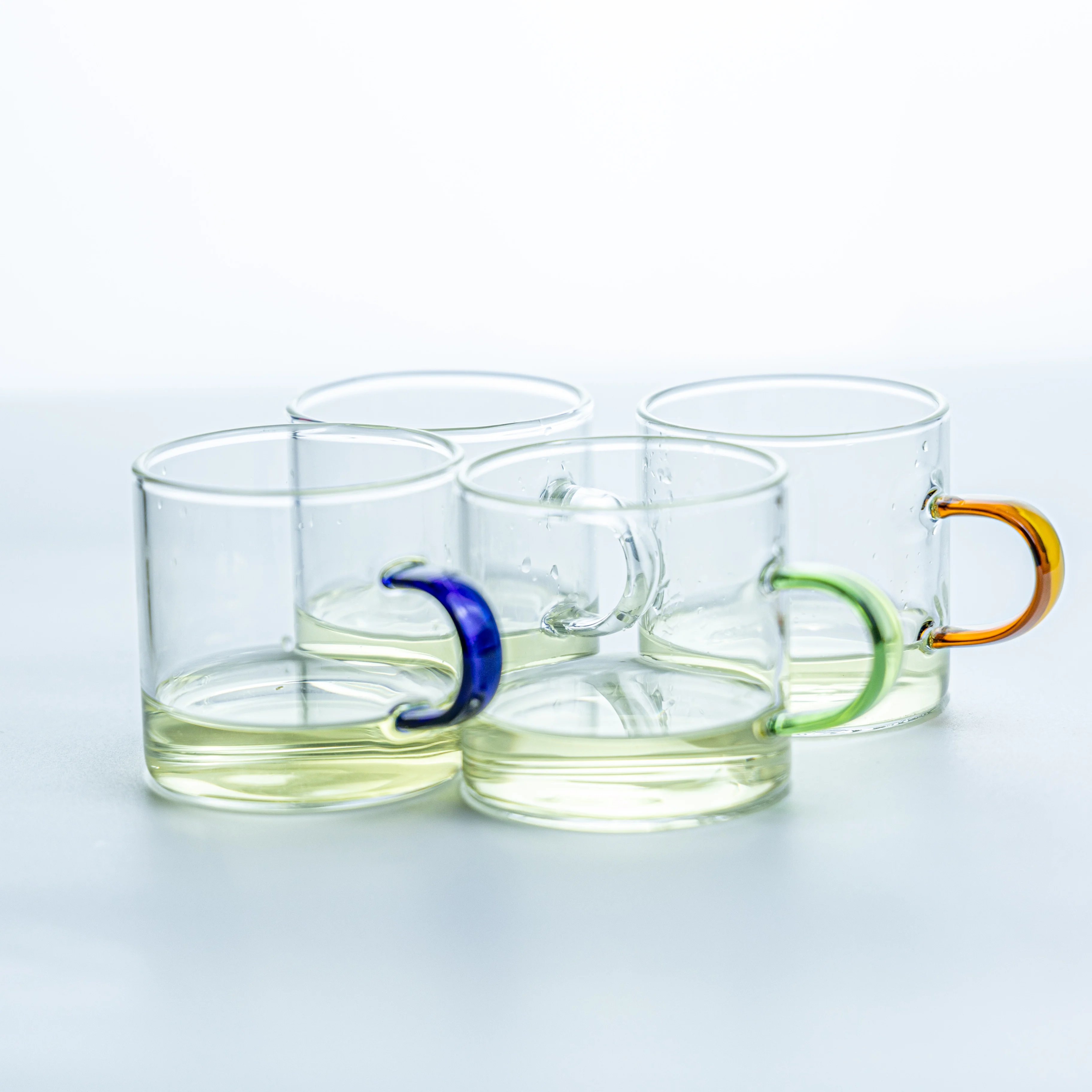 Самые продаваемые чашки различных стилей на заказ, высокая кофейная чашка из боросиликатного стекла