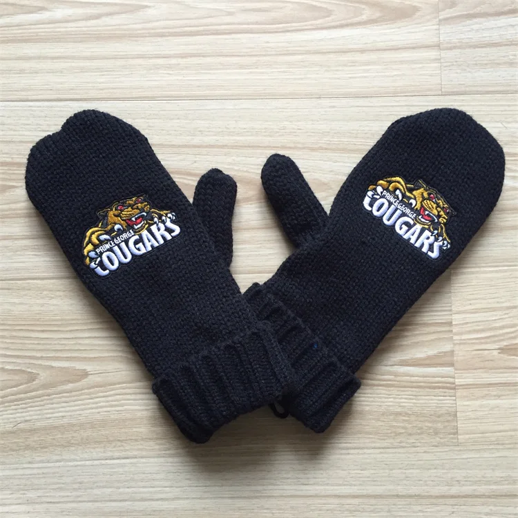 Китайский производитель OEM женские зимние шерстяные рукавицы ручной вязки снежинки перчатки