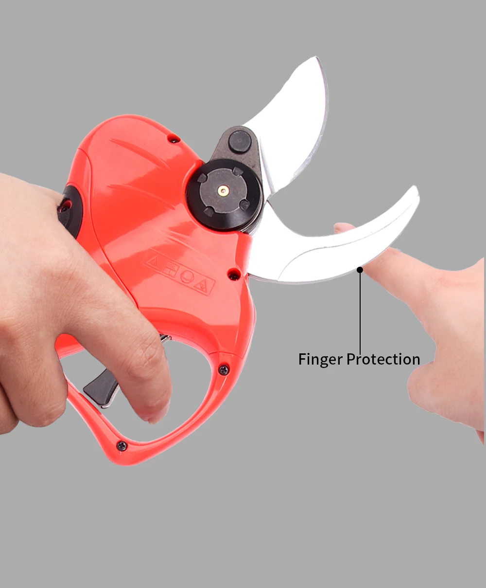 2023 New Design 40mm Cordless Electric Pruner Finger Protection