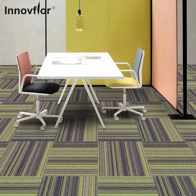 Pp Carpet Tiles 50x50 Commercial Office Carpet Tile Modular Pvc Backing