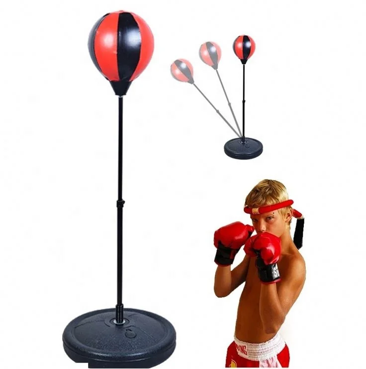 used boxing bag and stand