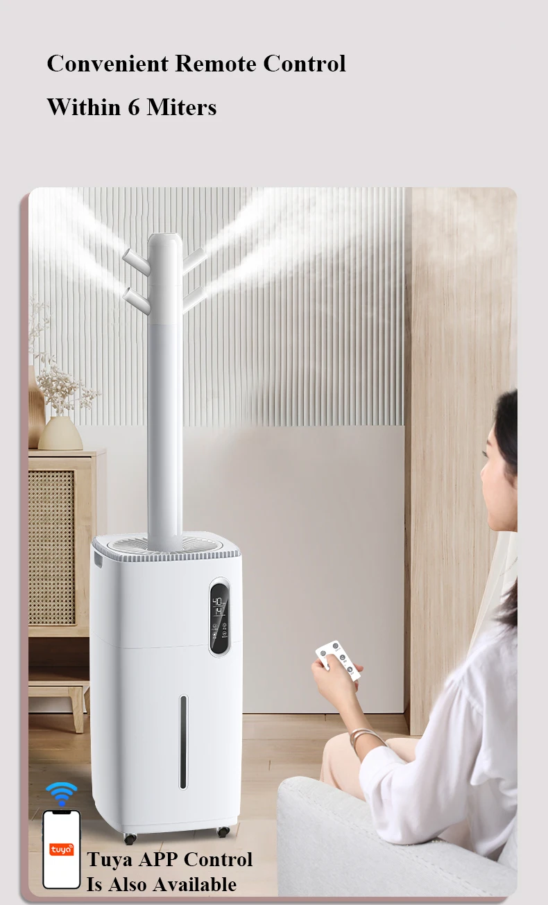 H981 New Model 95w Double Output Air Washer Big Capacity Large Spray