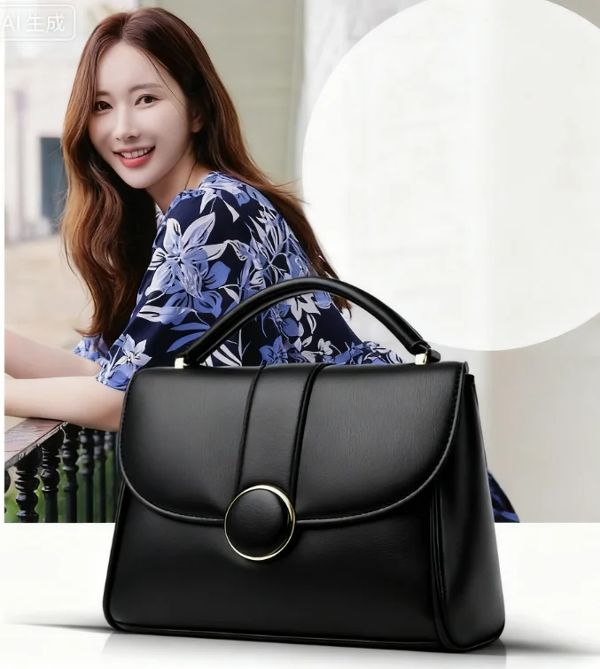 2025 Newest Trend Luxury  Women's Handbag Wallet Soft PU Leather Large Capacity Simple D
