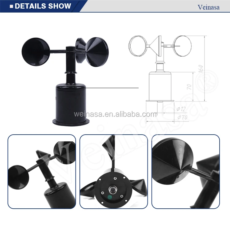 Low Cost Tower Crane Anemometer Wind Speed Meter Crane Anemometer For