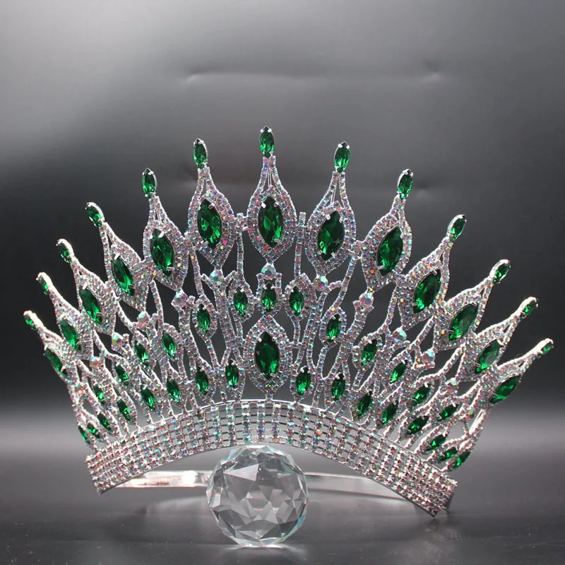 Customize Your Crown: Big Size AB Stones Pageant Tiara