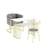 Mesa individual de 80 cm + sillón tipo sofá + silla mariposa