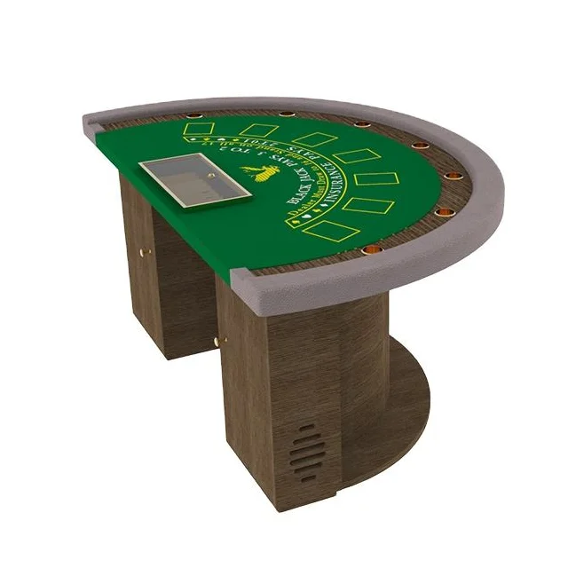 YH 7 мест полукруглый эксклюзивный черный Джек покерные столы настольные карты производители казино