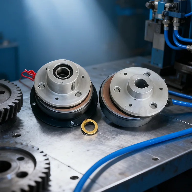 New Tianji 24VDC 8W Adjustable Torque Electromagnetic Clutch and Brake Motor with Bearing for Worm Gear Reducer