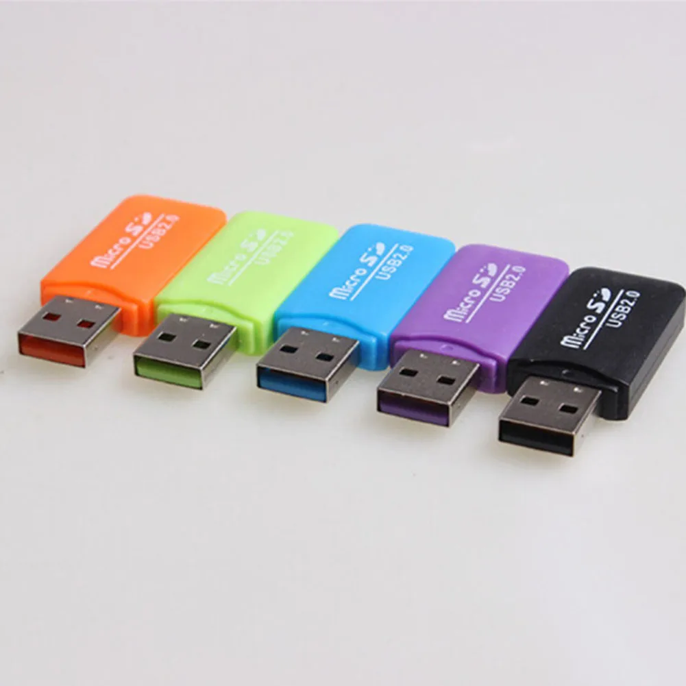 Mini High Speed USB 2.0 Card Reader for SD TF Memory Cards