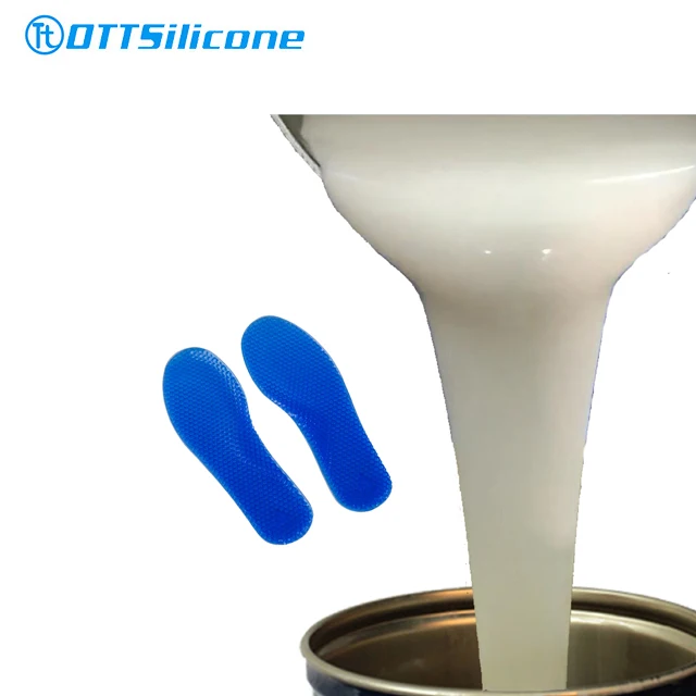 Silicone oil can be added RTV 2 liquid silicone rubber making silicone insole for shoes