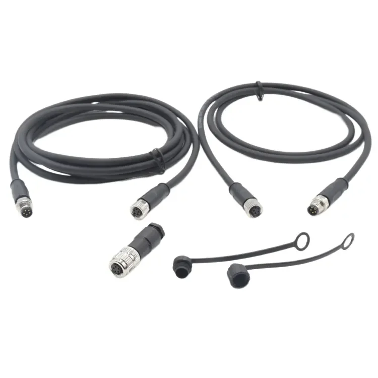 Waterproof Connector Circular Sensor Plastic Cover Male Female Cable Plug M8 Connector 5 Pin