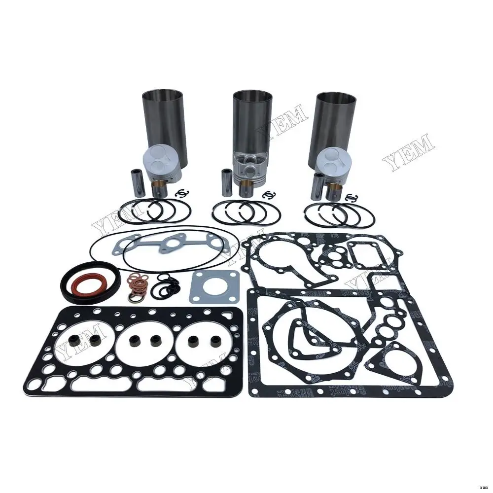 Overhaul Kit With Piston Rings Liner Full Gasket Set For Kubota D722 Tractor & Utility Vehicle Aftermarket Parts