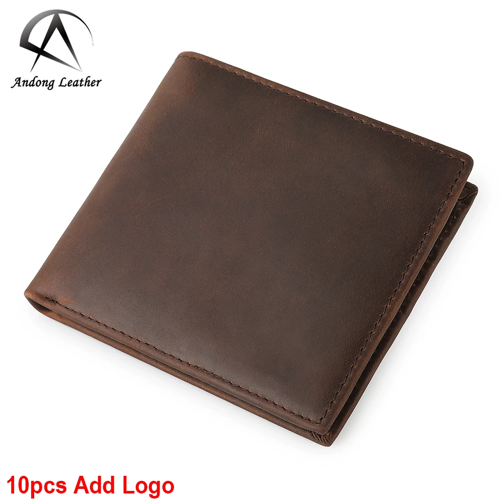 Andong Leather Vintage Short Wallets for Men - Block Purse