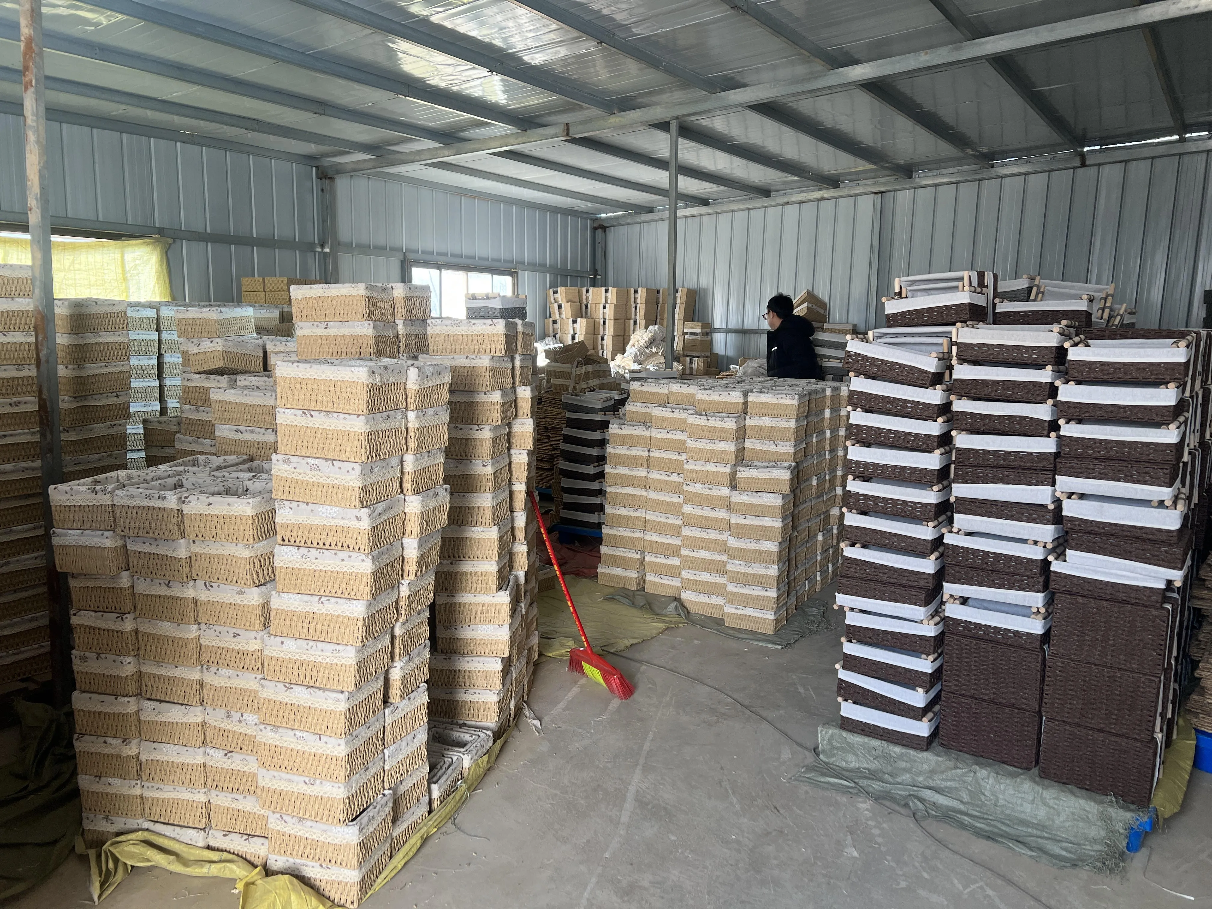 Wholesale Set Of Three Cotton Rope Storage Baskets For Home Storage Box