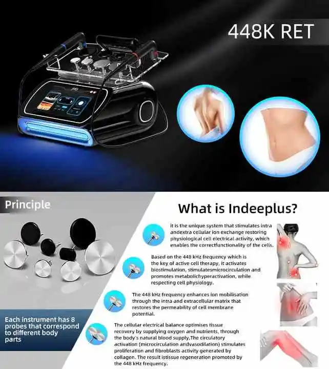 Professional 448KHZ Skin Tightening Portable Fat Burning Massage Body Slimming Shaping Machine Wrinkle Removal Machine