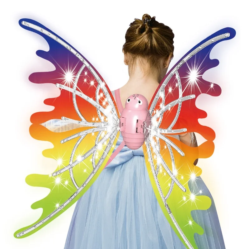 Butterfly fairy sparkle wings girls toy light up wings cosplay princess ...