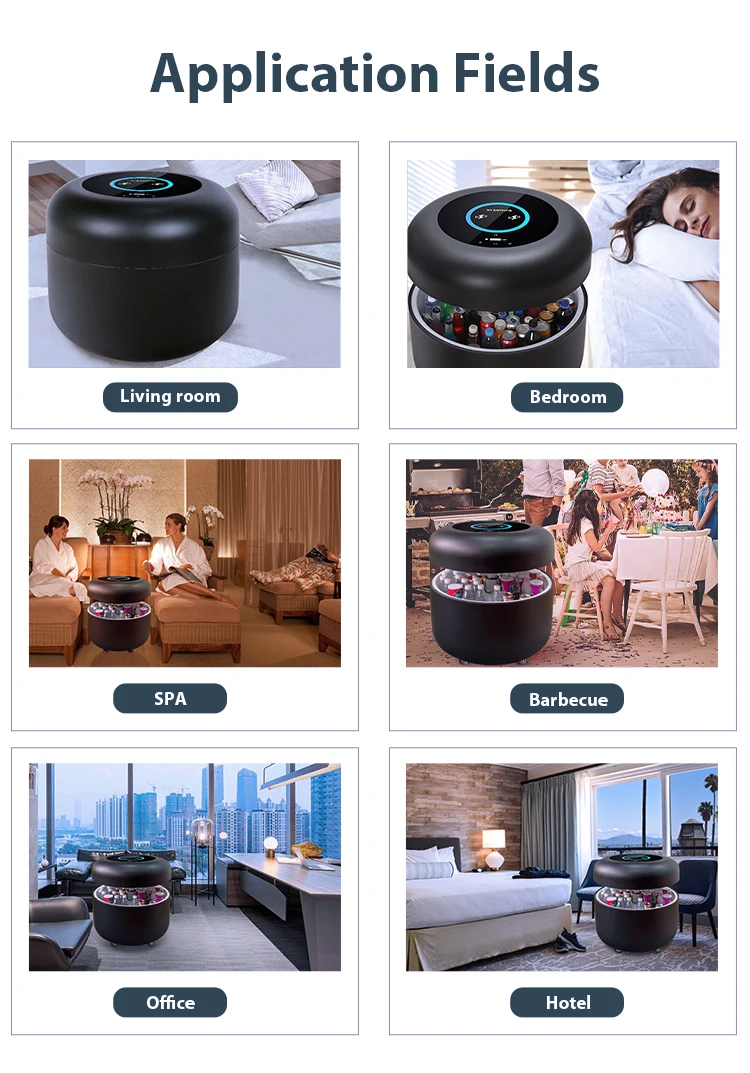 Coosno Redefined Smart Refrigerator Coffee Table Nordic Smart Round