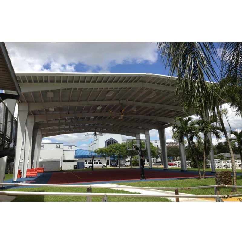 Steel Structure Event Facility Construction Gym / Metal Roof Steel Truss Structure Frame Badminton Gym Made in China