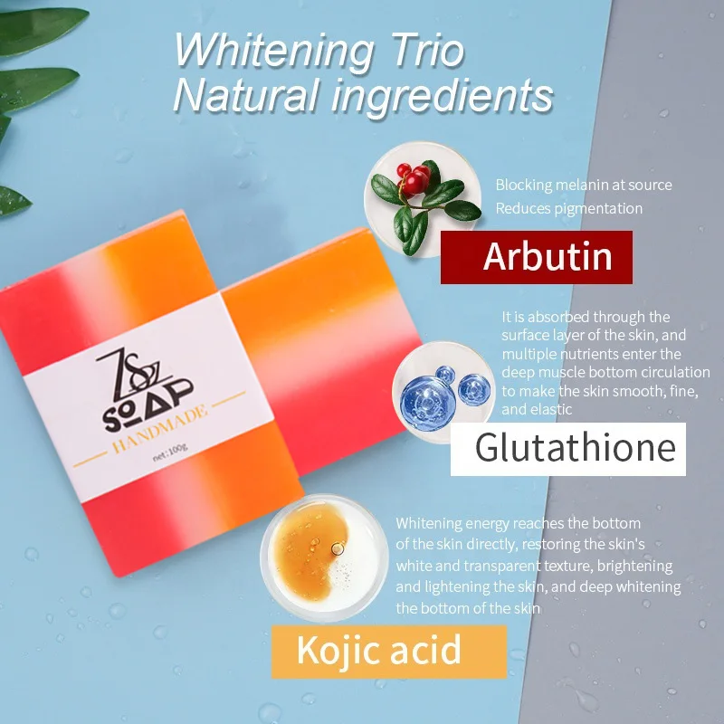 OEM Kojic Acid Dark Spot Remover Soap Bars Kojic Acid Skin Care Set Skin Whitening Moisturizing Kojic Acid Soap Philippines