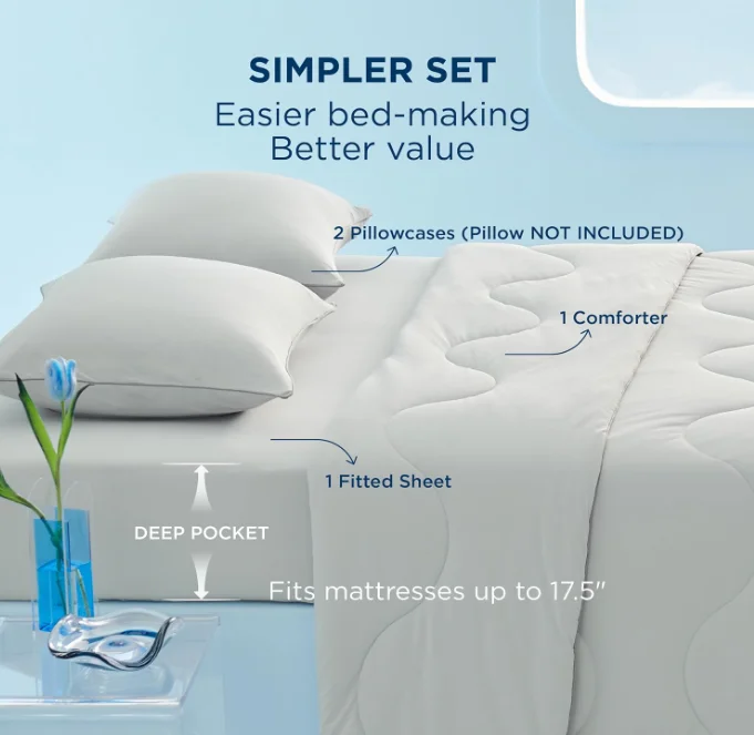 Cooling 4pcs Summer Bedding Sets