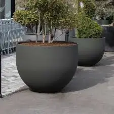 Foshan Factory's Luxury Eco-friendly Large GFRC GRC Concrete Planter Bowl Kit Easy Floor Installation for Commercial Home Use