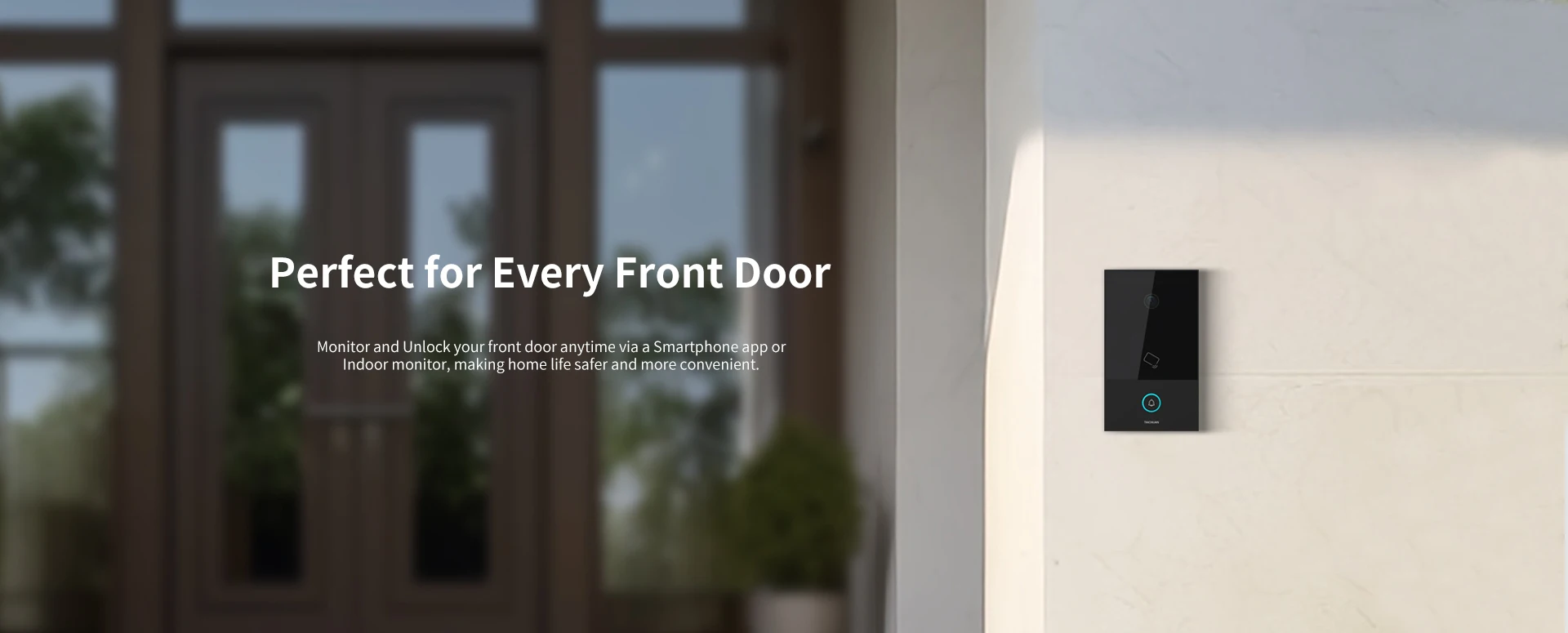WiFi Video Door Phone System with Night Vision Camera Metal Ring Doorbell Intercom IR 2-Way Intercom IP/tcp Video Doorbell Unit