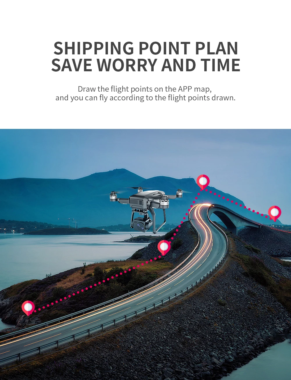 HOSHI SJRC F7 PRO Drone 4K Dual HD Camera 3 Axis Gimbal GPS Aerial 3KM Photography Brushless Quadcopter Best Seller