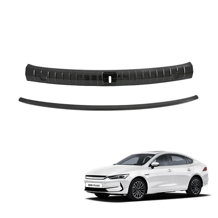 Car Accessories Outer Rear Trunk Boot Bumper Guard Sill Protector Trunk Threshold Guard Plate for BYD Qin Plus