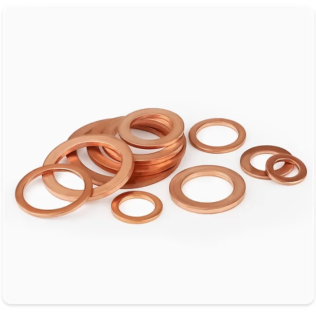 product exclusive offer custom size copper gasket flat copper sealing solid washer copper flat rubber metal washers-61