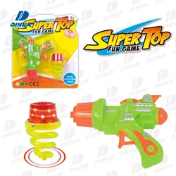 Пластиковый светящийся Спиннинг-топ для детей мигающие спиннинговые игрушки спиннинг-топ пистолет Запуск супер-лучшей забавной