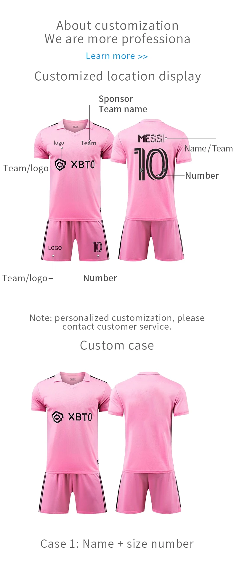 2324 Wholesale Thailand Quality Club Bulk Suit Pink 10 Messi Miami