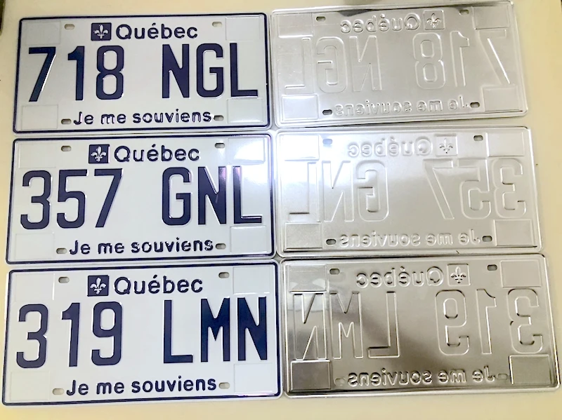 Manufacture Vehicle Continuous Number Car Plate Reflective Film Dubai License Plate Customized Car Number Plate
