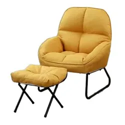 New design modern soft cushion metal leg armchair and ottoman fold out sofa bed recliner armchair NO 2