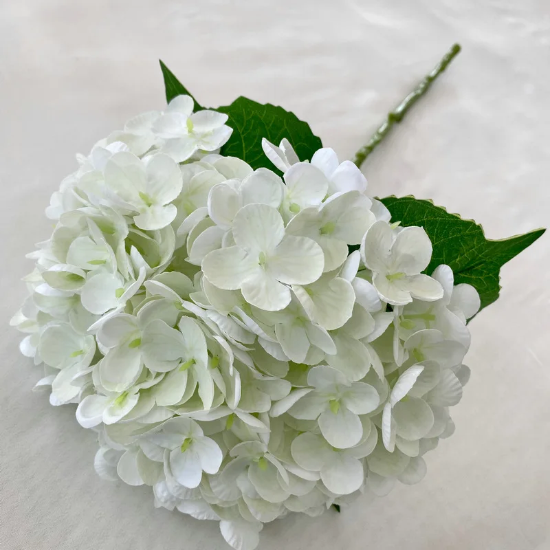 Real Touch Single Stem 176 Petals Latex Artificial Hydrangea Flowers