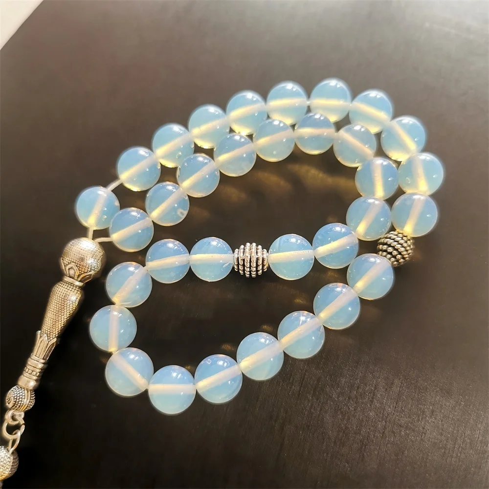 Tasbih Opal Stone Muslim Misbaha Islamic 33 Prayer Beads Arabia Fashion ...