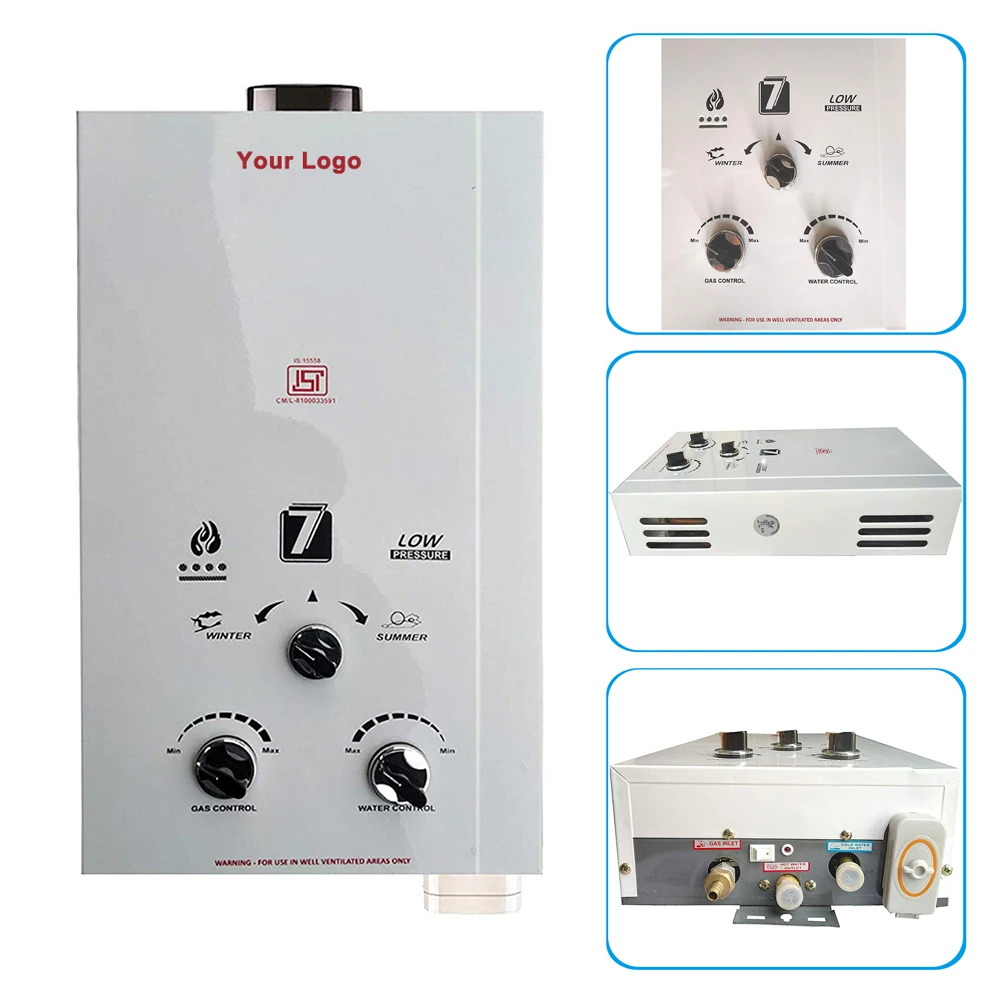 Geyser Instant Hot Tankless Instantaneous Lcd Display Gas Continuous Flow Hot Water Heater