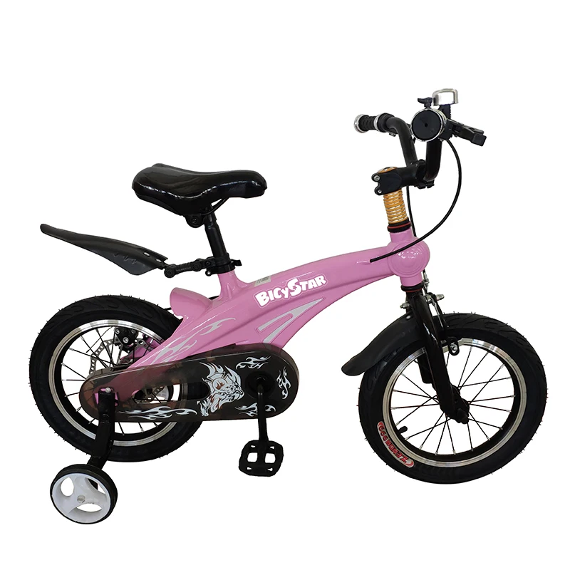 Lightweight 12 14 16 18 20 Inch Magnesium Alloy Frame Single Speed Disc Children's Shock Absorption Mountain Bike for Girls