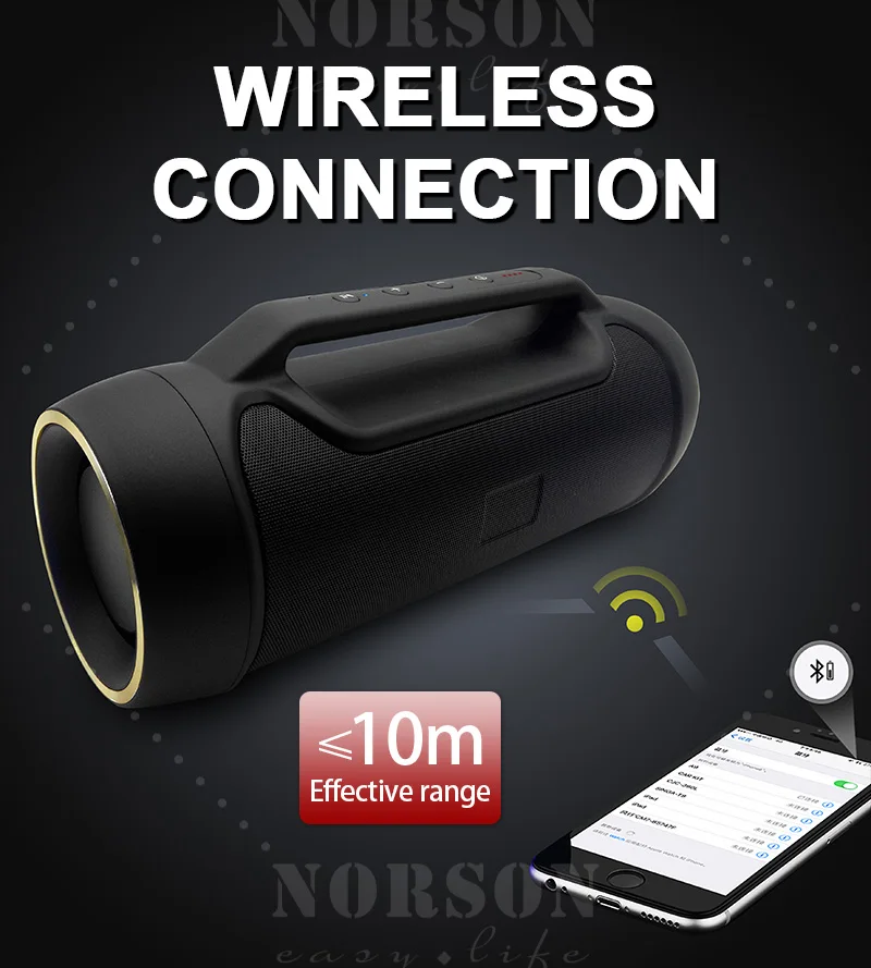 Customised High Quality Loud Blue tooth Speakers Portable Wireless BT home Woofer Sound Box Speaker - ANKUX.COM