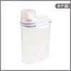 4-pack of 2.5L moisture-proof rice containers with handles