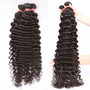 Wholesale 10A Virgin Cuticle Aligned Hair Weave Bundles 100% Human Raw Unprocessed Hair Deep Body/Loose Waves