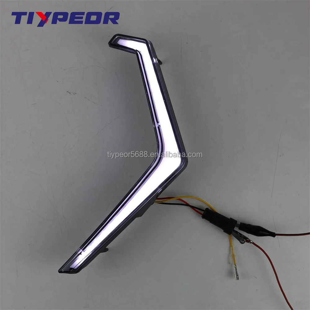 product tiypeor e mark approval front led drl lights headlights with turn signal lights assembly for polaris rzr xp 1000 2019 2020-5