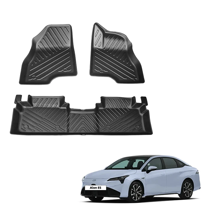 Tappetini per Pavimento Auto per GAC Aion S Plus Accessori in Gomma TPE Impermeabile Tappetino 5D per Pavimento Panno per Pavimento Accessorio per Interni