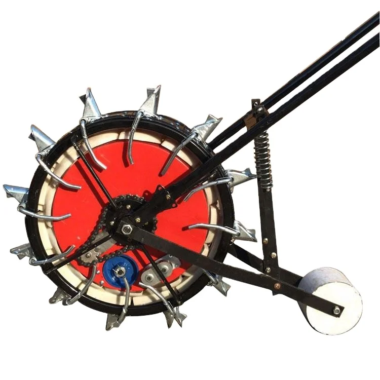 Сельскохозяйственные ручные инструменты ручной сеялки кукурузы с коробкой для удобрений работы однорядные