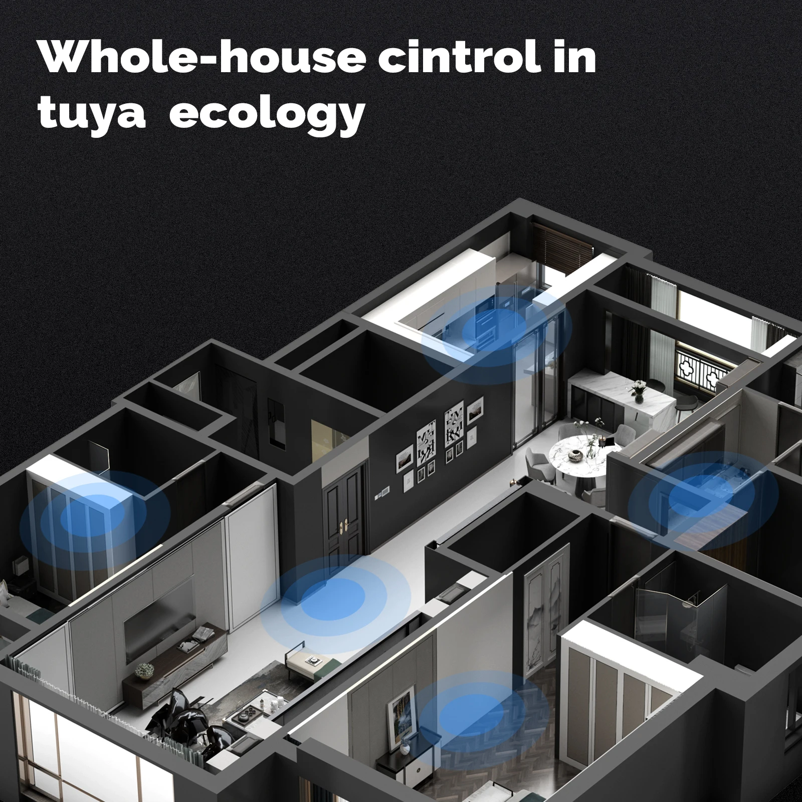 MOES Tuya Central Control Panel 10 Inch Smart Home System All in One Automation Wifi Zigbee Blue Tooth Gateway Built in