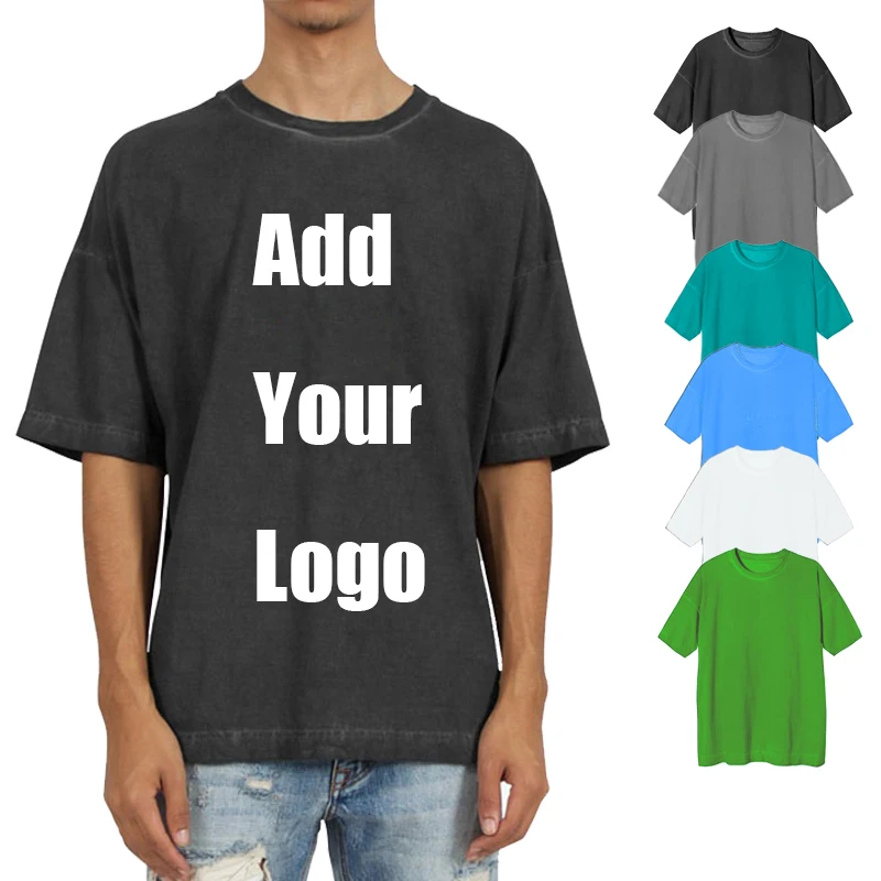 Mens Drop Shoulder Tshirt Custom Printing Oversized Tee Dropped