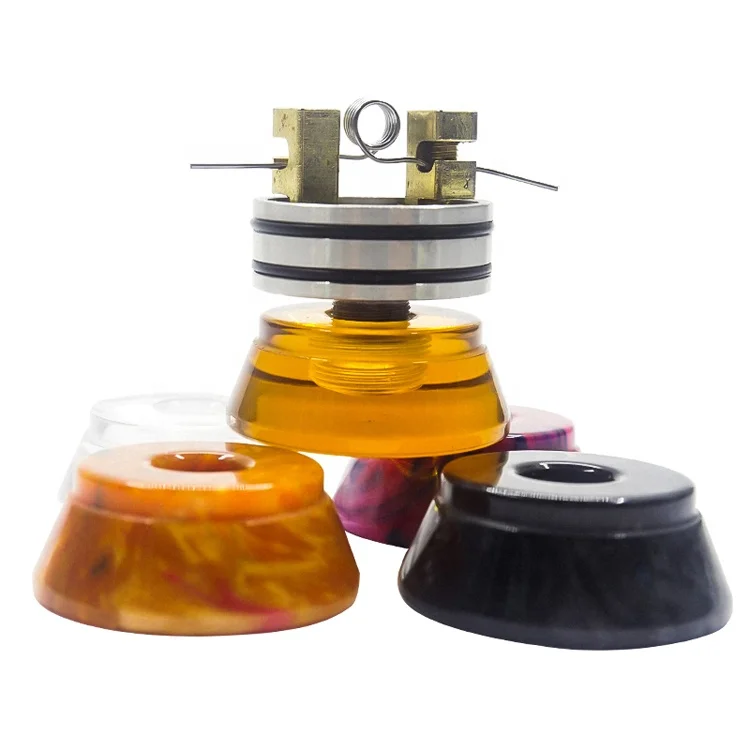 Ecig atomizer resin holder vape 510 rda display stands with thread Rebuildable Atomizer Base