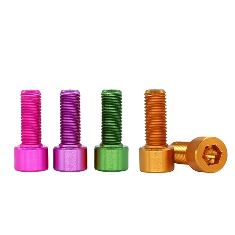 Colored Aluminum Bolts Anodized Al7075 Al6063 3mm M2m3m4 Allen Aluminum Socket Head Cap Screw 9736