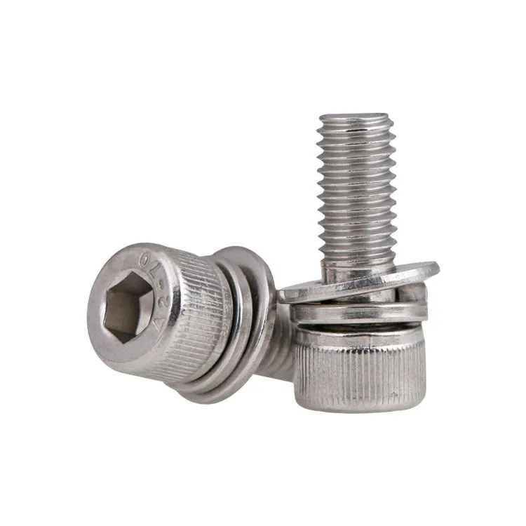 Stainless Steel Socket Head Triple Combination Sex Hex Socket Fasteners Stainless Steel Making Tools Screw Bolts