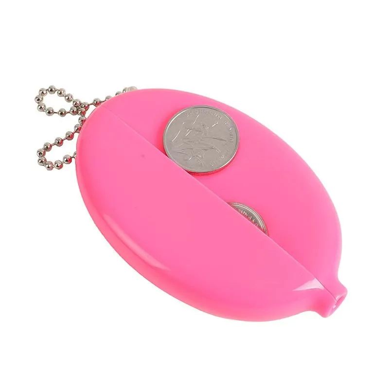 PVC Mini Oval & Round Coin Purse Wallet with Customizable Logo preview 5